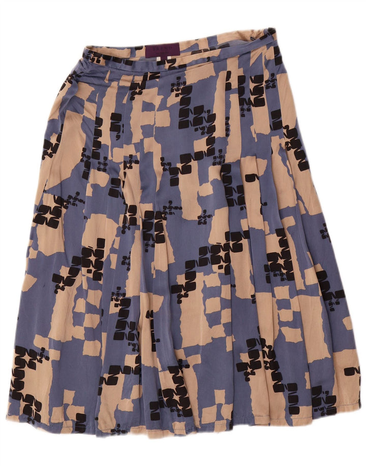 LES COPAINS Ženska dvodijelna suknja IT 42 srednje W28 plava geometrijska svila