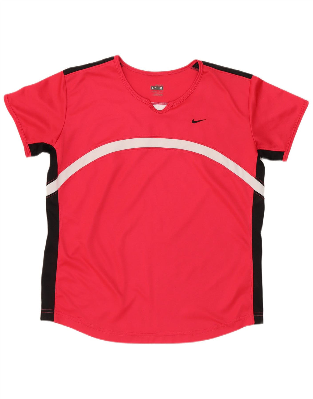 Nike Ženska Dri Fit majica kratkih rukava US 8/10 Medium Red Colourblock Poliester