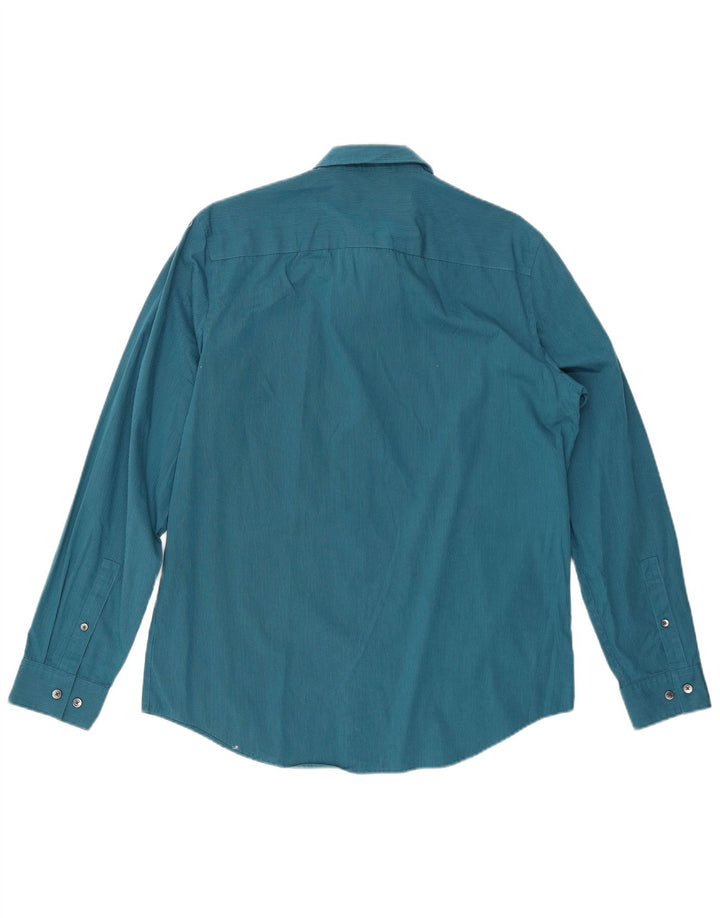 CALVIN KLEIN Muška košulja srednje plave pruge, pamuk