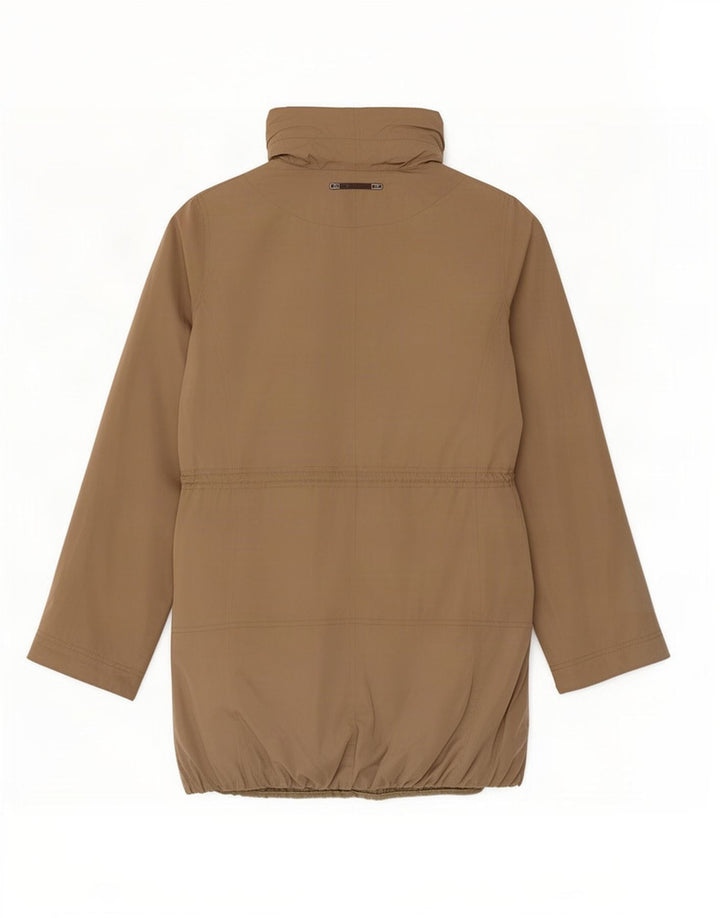 Ženska parka jakna s kapuljačom Massimo Dutti UK 12 srednje bež boje