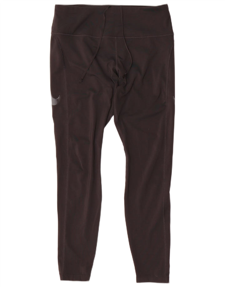 Nike ženske grafičke tajice UK 14 velike crne poliesterske