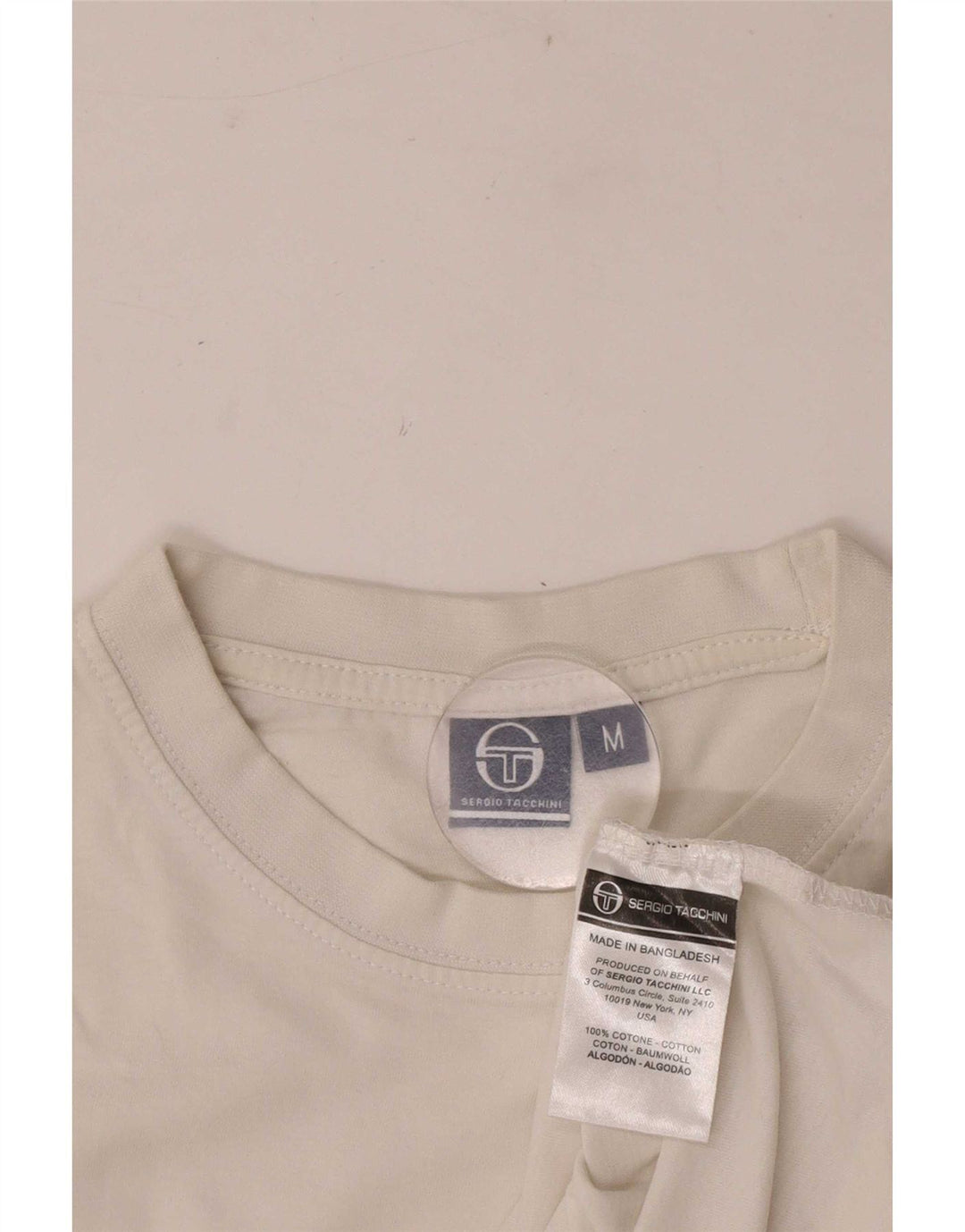 Sergio Tacchini muška majica kratkih rukava srednje bijele boje, pamuk