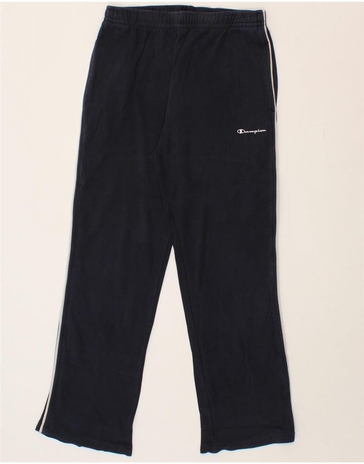 CHAMPION Mens Tracksuit Trousers Small  Navy Blue Cotton Vintage Champion and Second-Hand Champion from Messina Hembry 