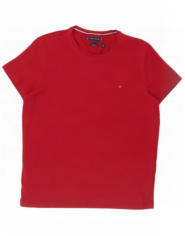 Tommy Hilfiger muška ekstra tanka majica kratkih rukava XL crveni pamuk