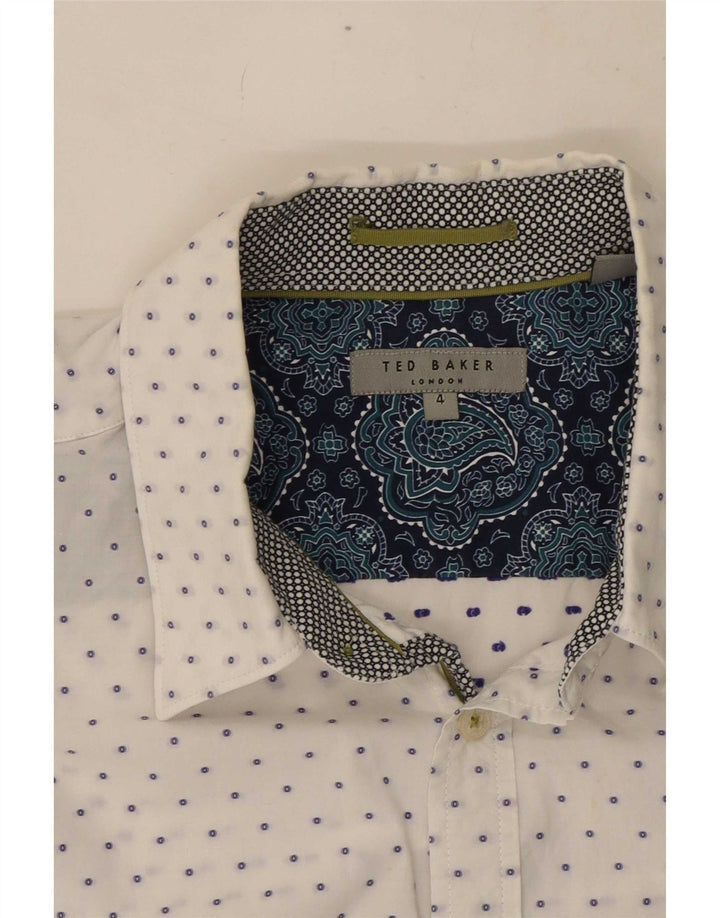 Muška košulja Ted Baker, veličina 4, pamuk s velikim bijelim točkama