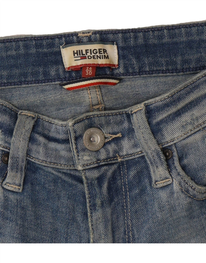 TOMMY HILFIGER Womens Distressed Slim Jeans W26 L25 Blue Vintage Tommy Hilfiger and Second-Hand Tommy Hilfiger from Messina Hembry 