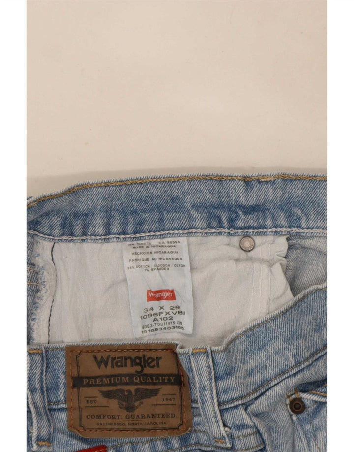 Wrangler muške kratke traperice W34 L23 plavi pamuk