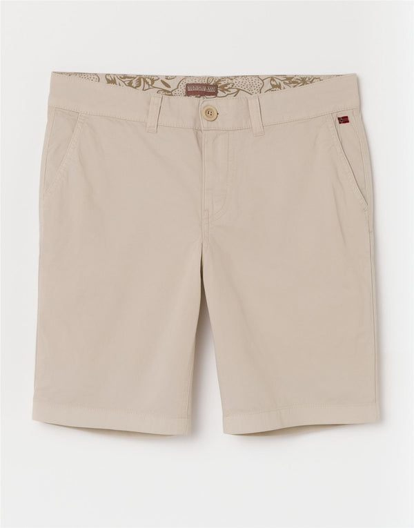Napapijri Womens Chino Shorts IT 40 Small W27 White Cotton