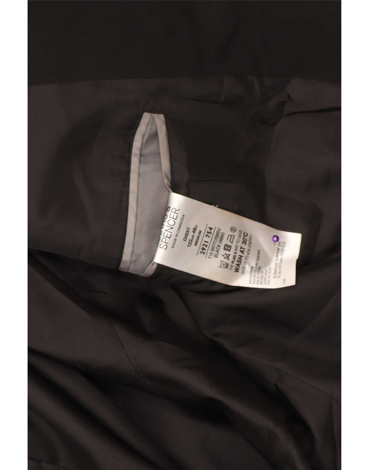 Marks & Spencer muška jakna sa 2 gumba UK 48 2XL crni poliester