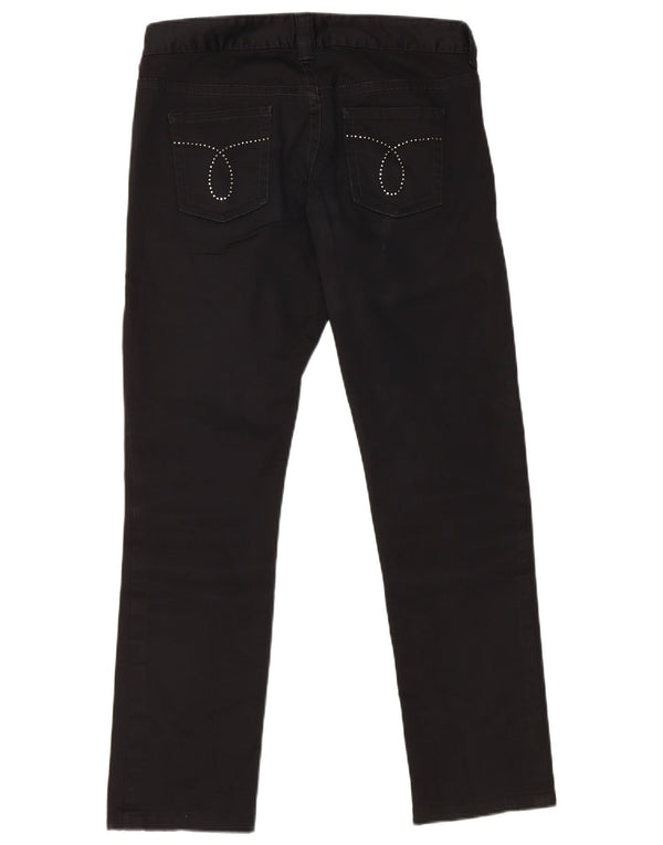 Calvin Klein ženske ravne ležerne hlače W30 L28 crne