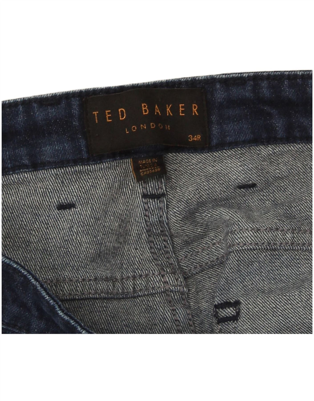 Muške uske traperice Ted Baker Regular W34 L32 Plave