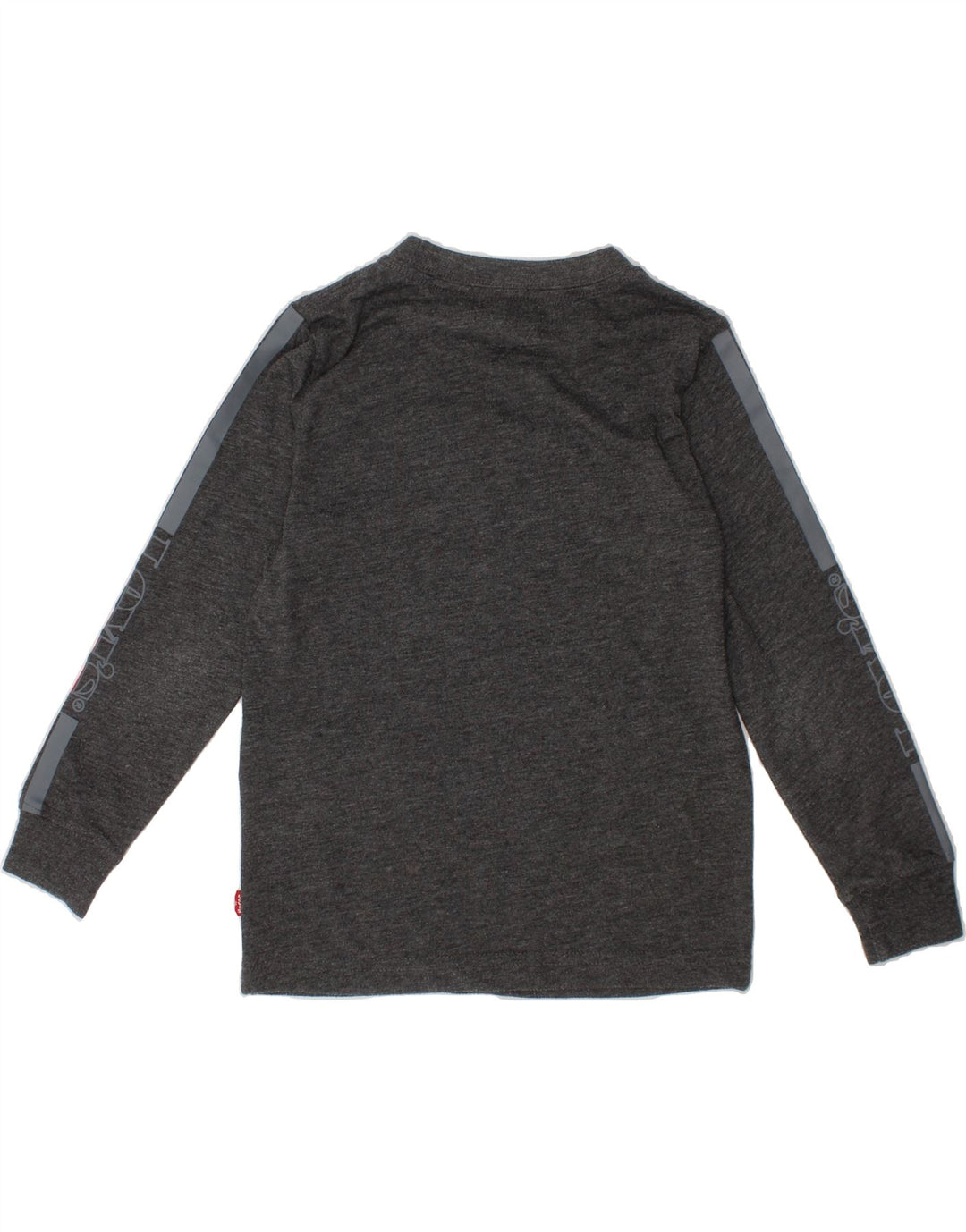 LEVI'S Boys Graphic Top Long Sleeve 4-5 Years Grey Polyester Vintage Levi's and Second-Hand Levi's from Messina Hembry 