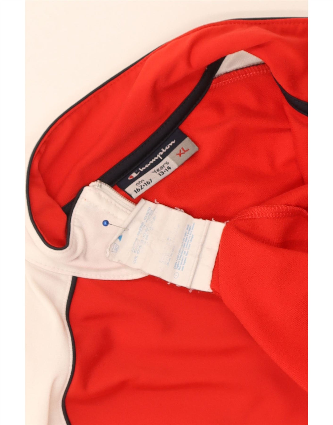 Gornja jakna trenirke Champion Boys 13-14 Years XL Red Colourblock Poliester