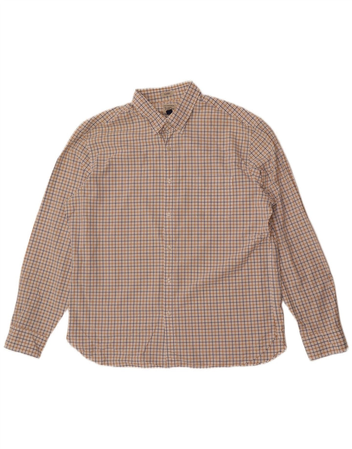 J. Crew muška klasična košulja XL bijeli karirani pamuk