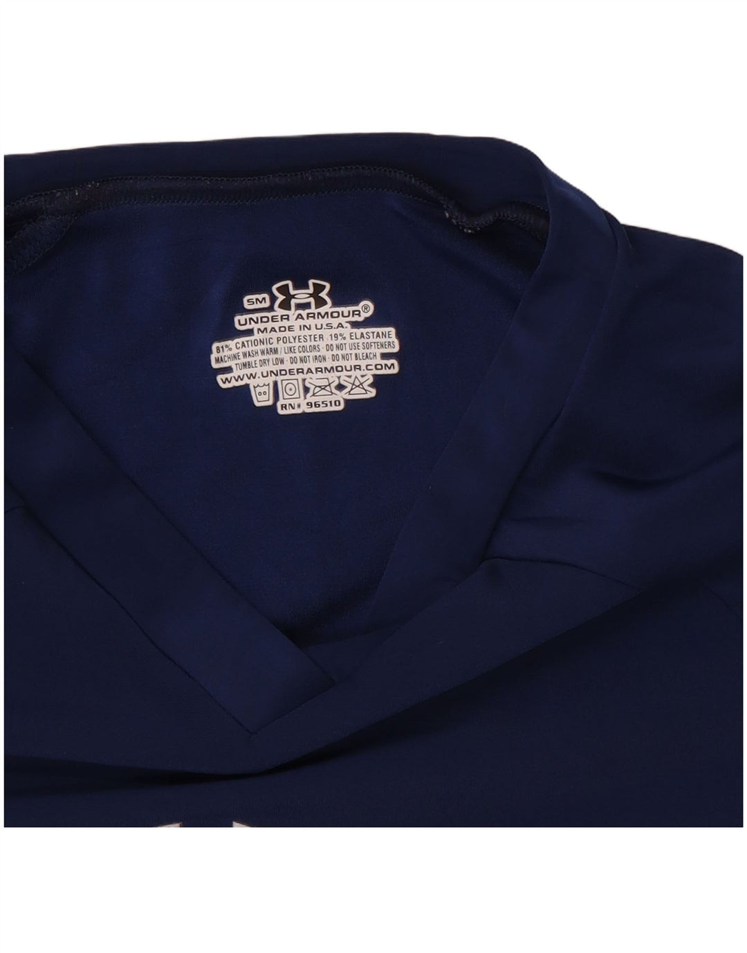 Mali gornji dio ženske majice Under Armour tamnoplavi poliester