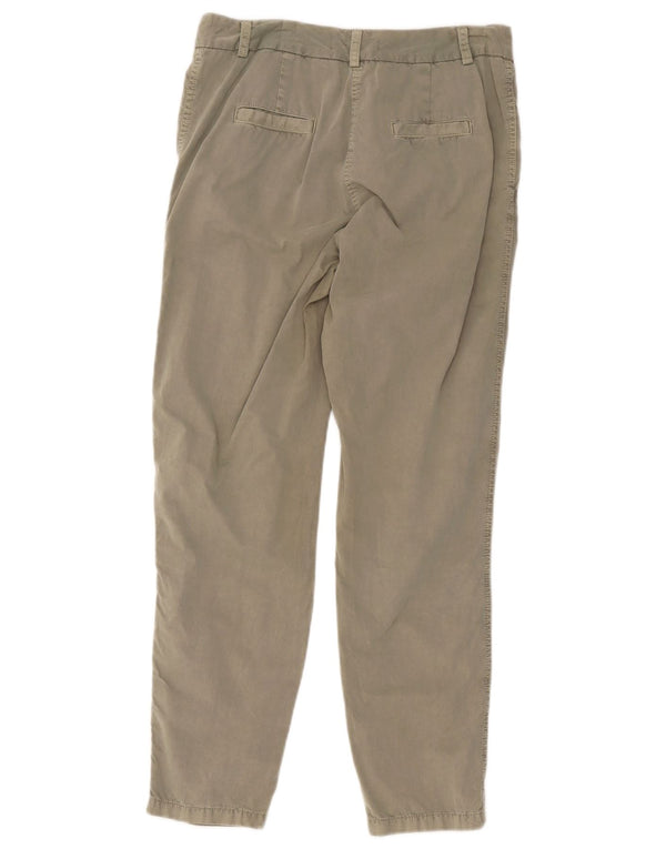 Marks & Spencer ženske uske chino hlače UK 10 male W30 L27 Kaki pamuk