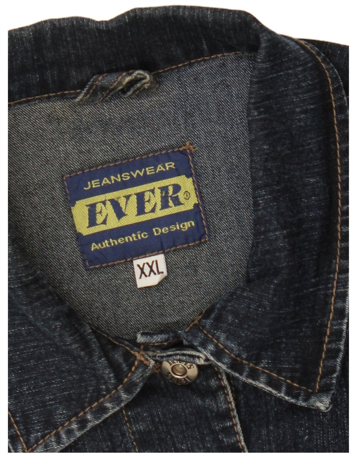 VINTAGE ženska traper jakna UK 20 2XL tamnoplava