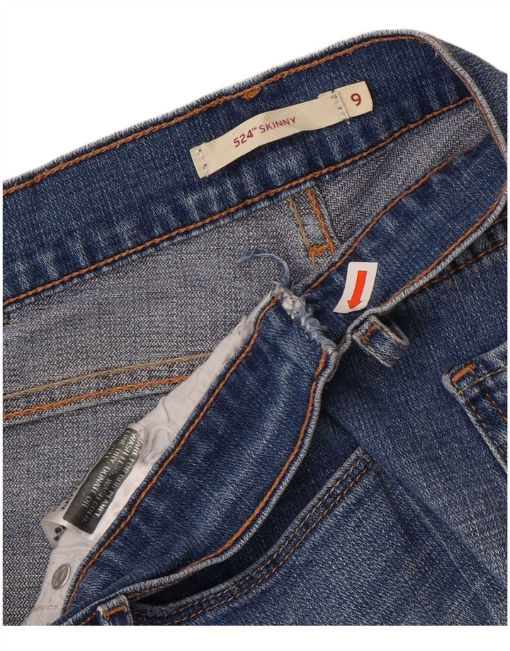 Levi's ženske 524 uske traperice US 9 srednje W30 L28 plave