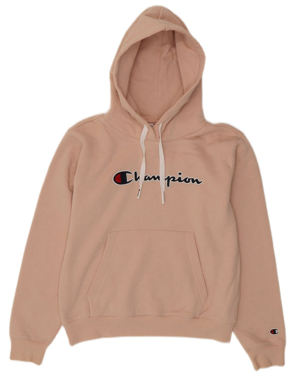 Champion ženska majica s kapuljačom s kapuljačom UK 14 Srednje ružičasti pamuk