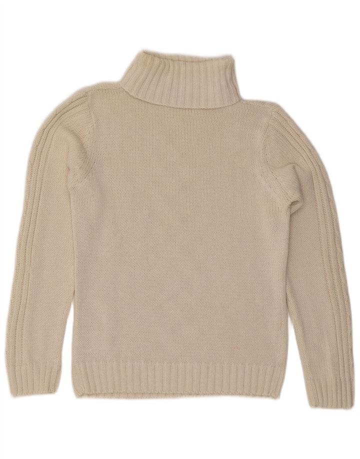 ESMARA ženski pulover s rol izrezom UK 14 Srednje bijeli pamuk