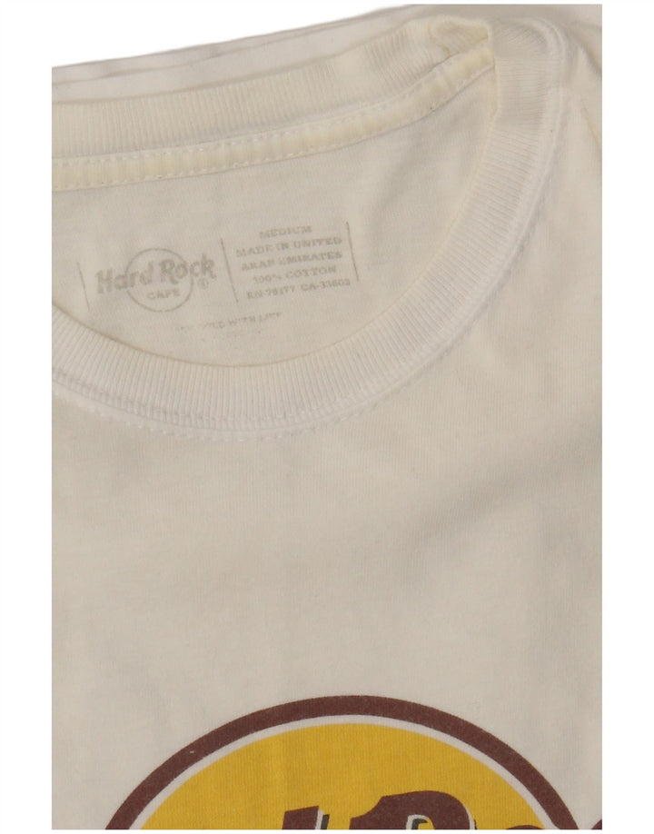 Hard Rock Cafe Muška majica kratkih rukava s grafičkim motivima Srednji bijeli pamuk