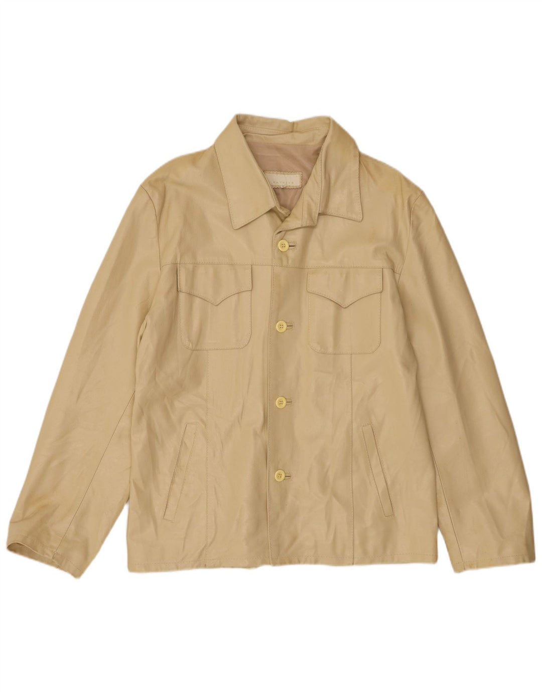 Bayside muška kožna jakna UK 40 Large Beige Leather