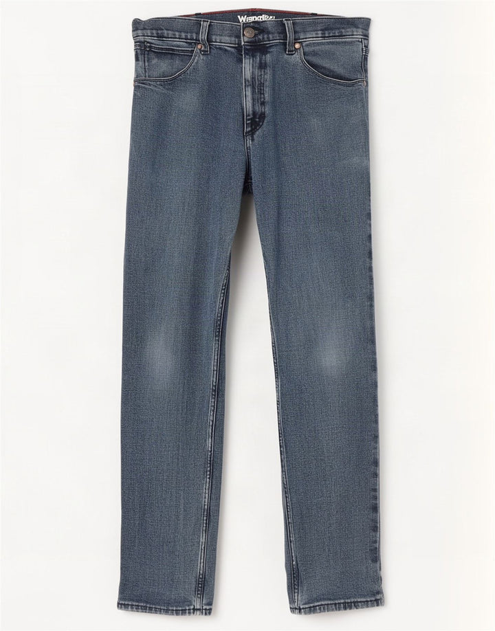 Wrangler Regular muške uske traperice W32 L32 plavi pamuk