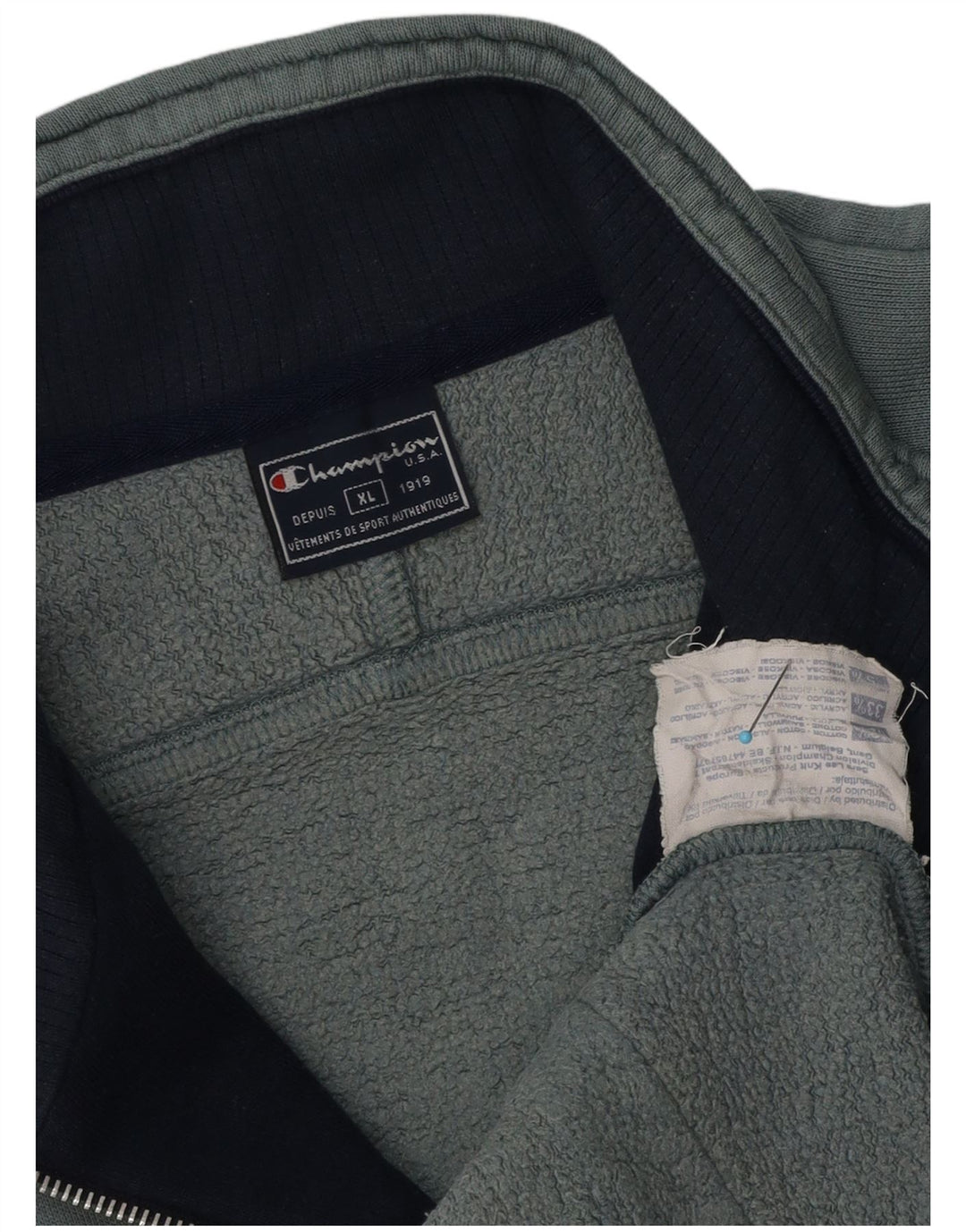 Champion muška trenirka gornja jakna XL plavi pamuk