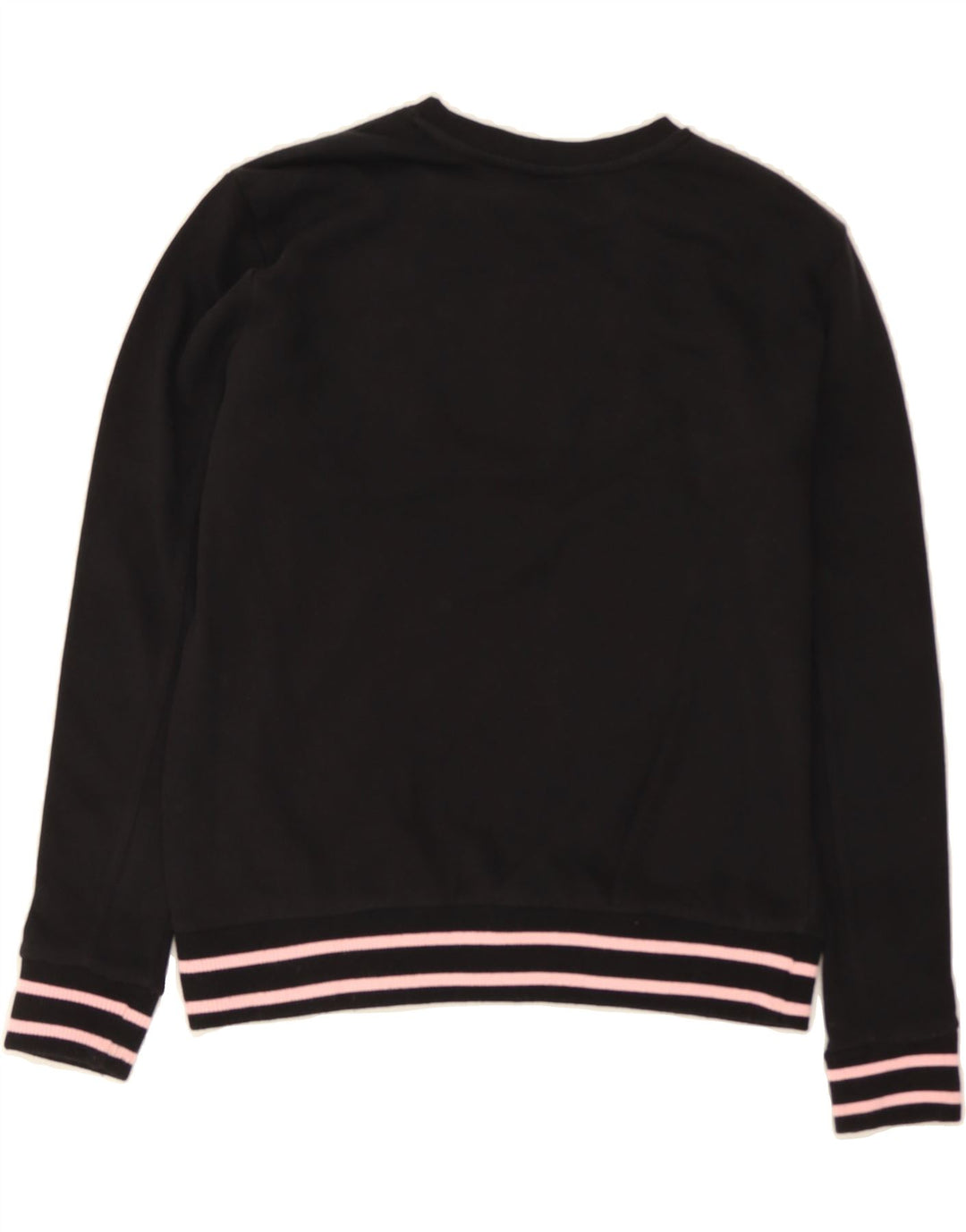 FILA Womens Graphic Sweatshirt Jumper UK 14 Medium Black Cotton Vintage Fila and Second-Hand Fila from Messina Hembry 
