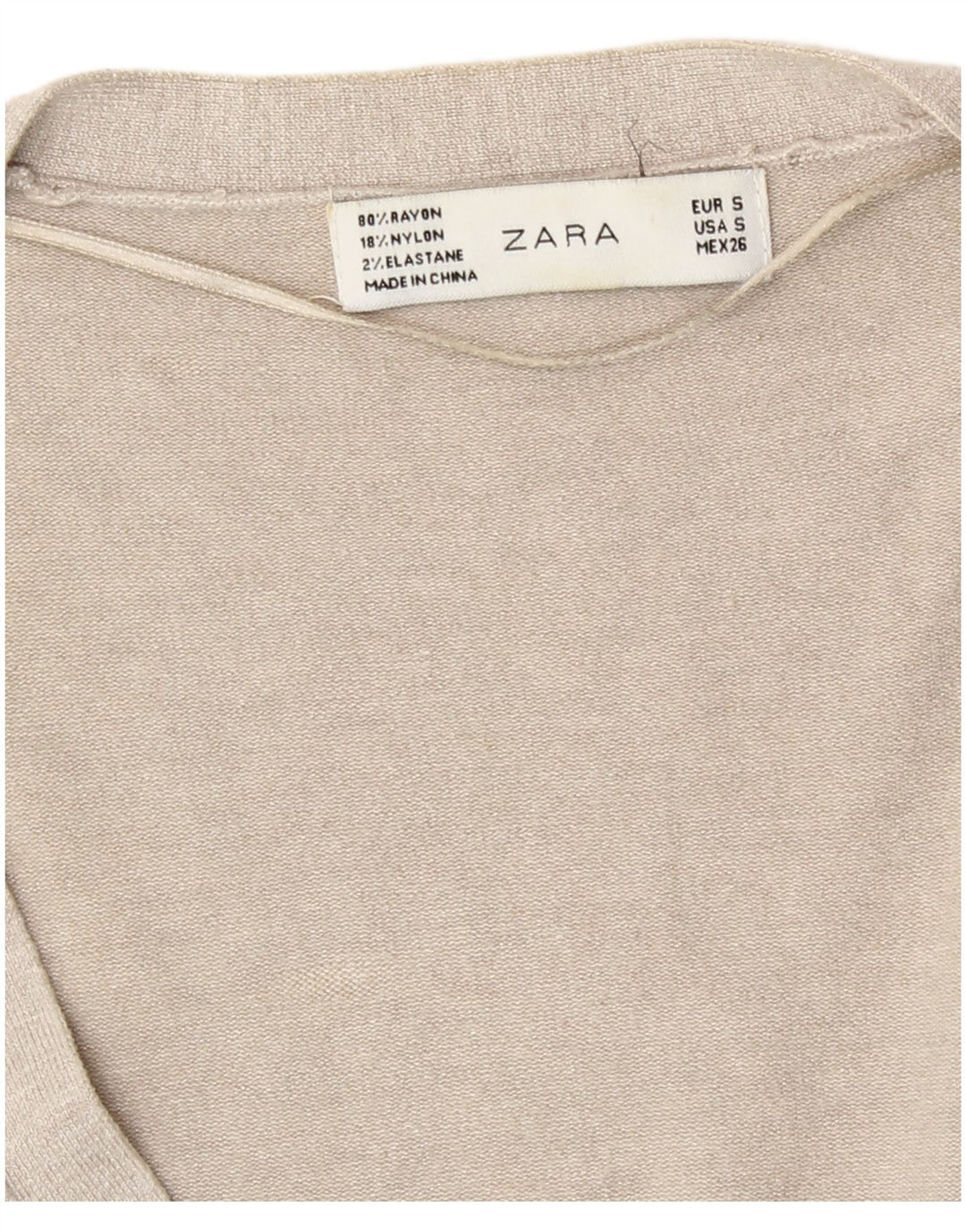 Zara ženski kardigan pulover UK 10 Small Gray
