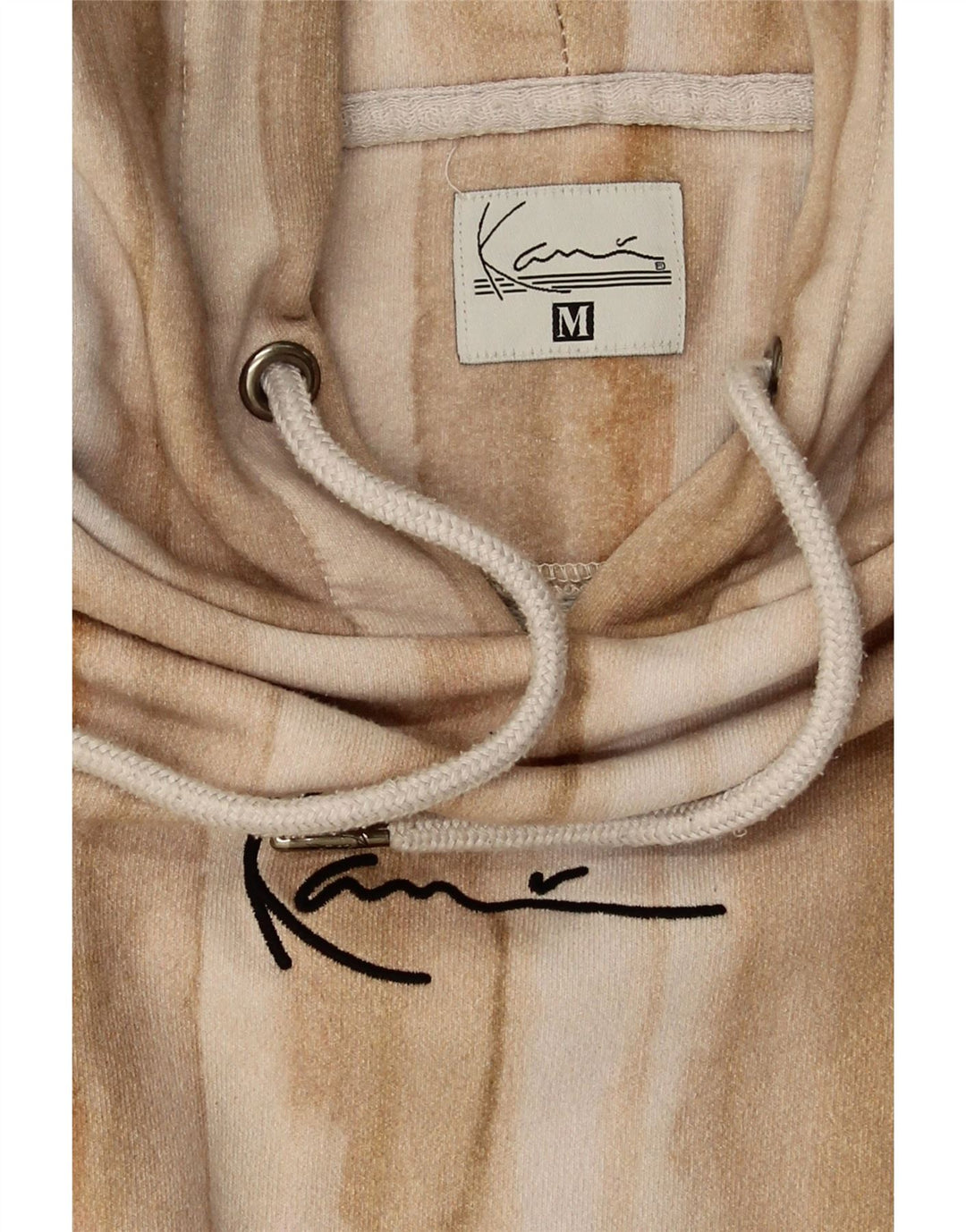 KAIN Mens Hoodie Jumper Medium Beige Tie Dye Cotton Vintage Kain and Second-Hand Kain from Messina Hembry 