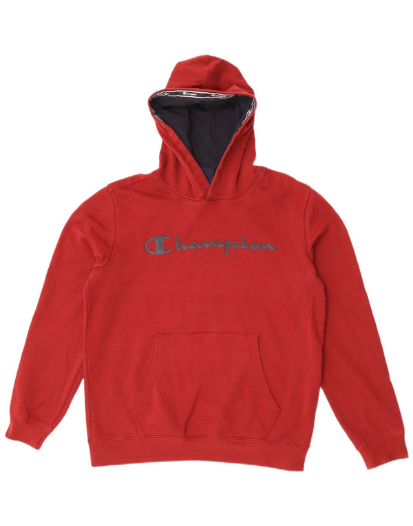 Champion Boys Graphic Hoodie Džemper 15-16 godina 2XL Crveni pamuk