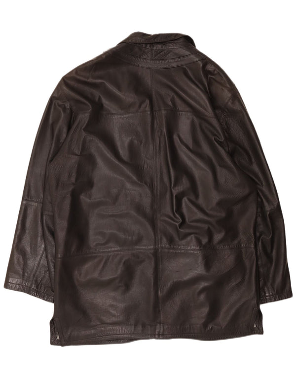 PIERRE CARDIN muška kožna jakna IT 58 4XL crna koža