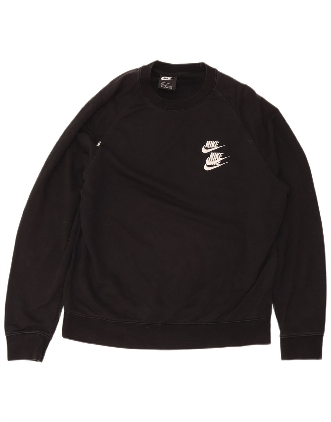 Veliki crni pamuk Nike Graphic Sweatshirt džemper