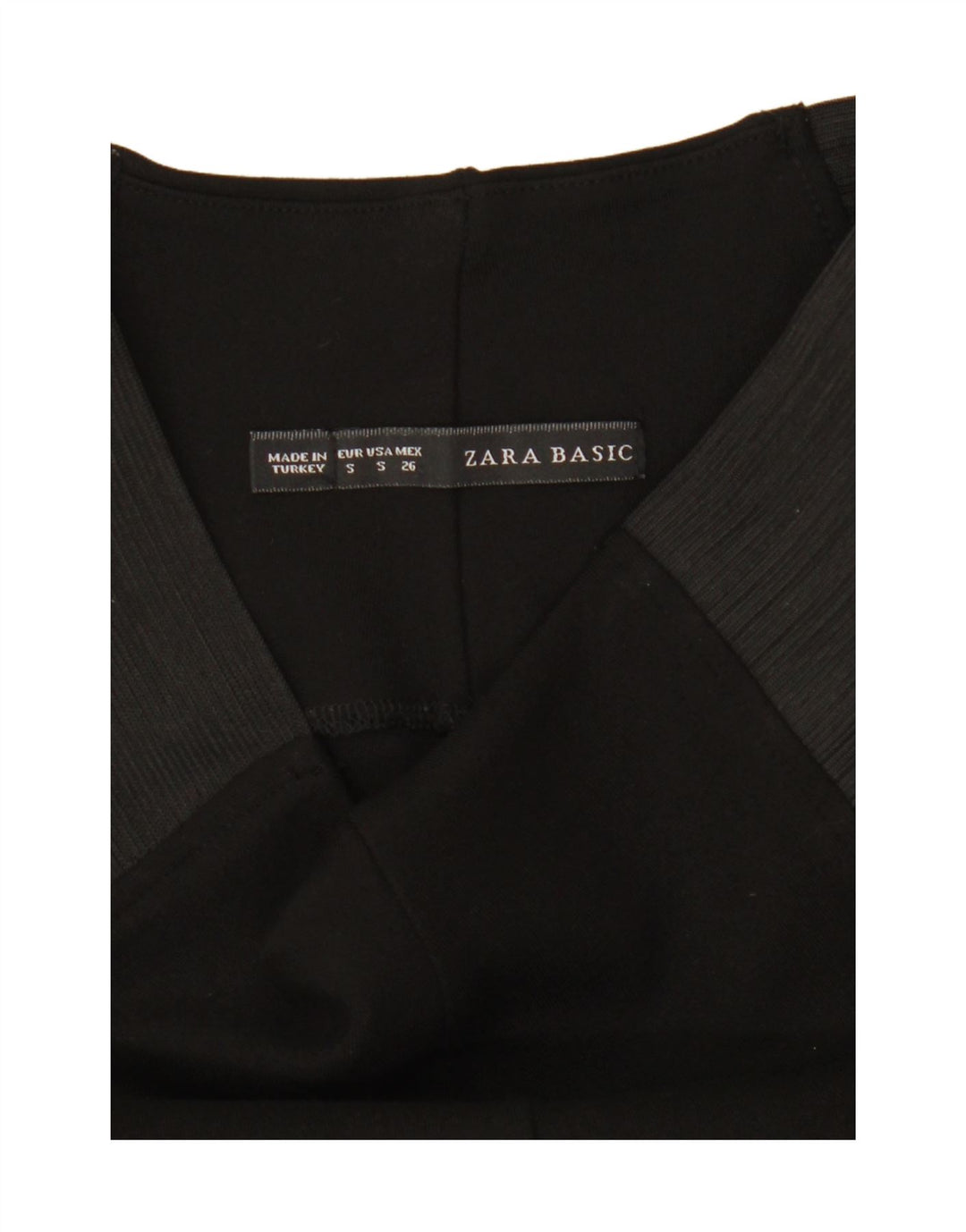 ZARA Womens Leggings UK 10 Small Black Colourblock Vintage Zara and Second-Hand Zara from Messina Hembry 