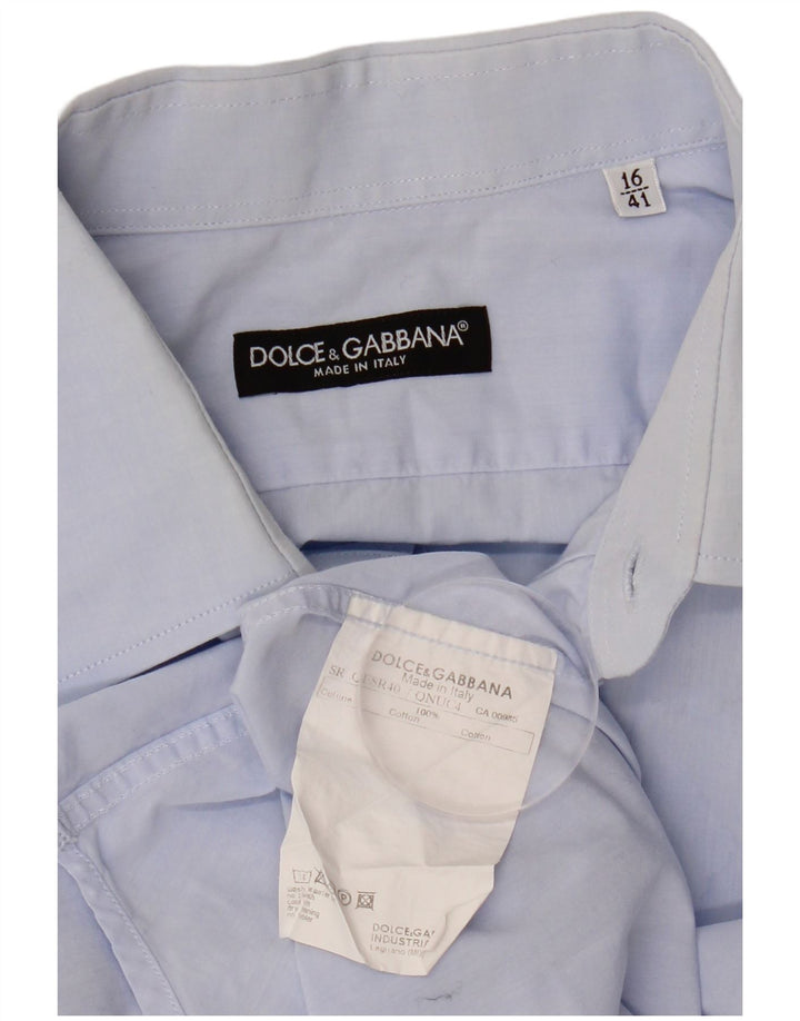 DOLCE & GABBANA muška košulja veličina 16 41 veliki plavi pamuk