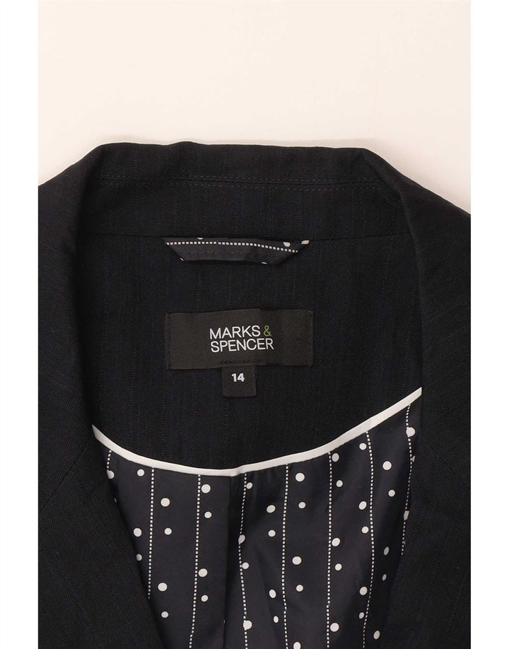 Marks & Spencer ženski sako sa 1 gumbom UK 14 srednje tamnoplava