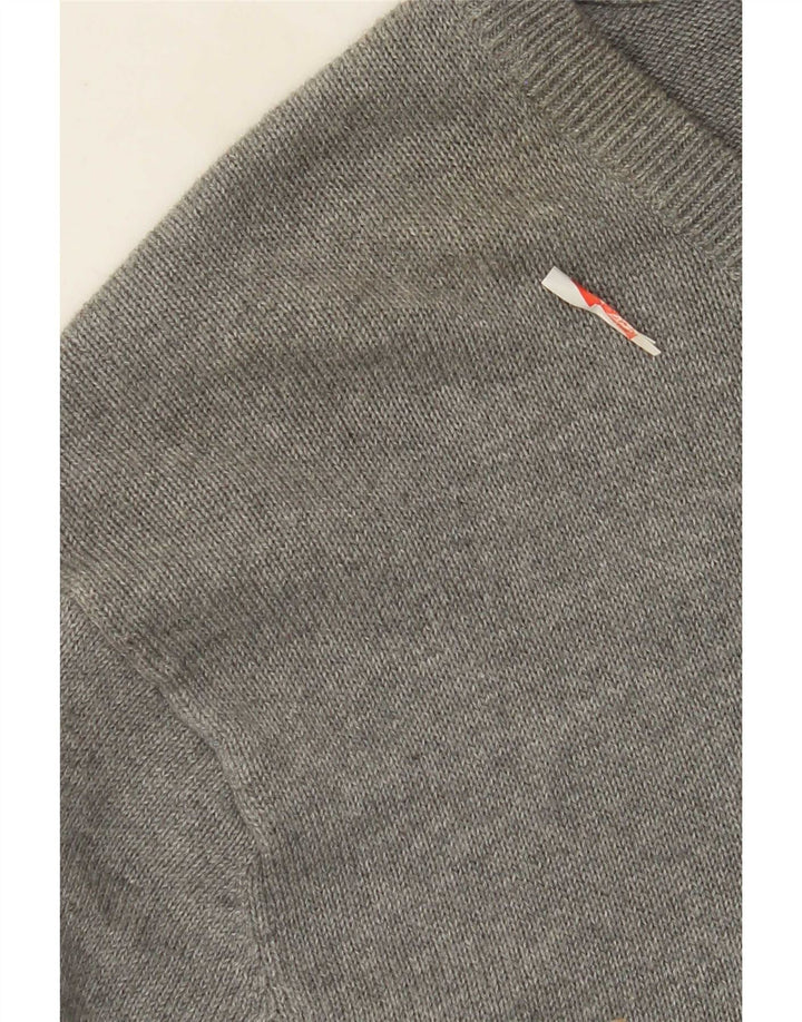 J. Crew muški pulover s V-izrezom 2XL sivi pamuk