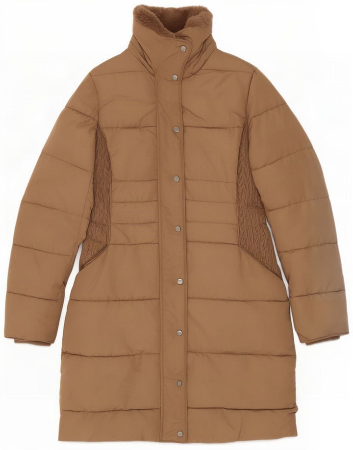 Hobbs ženski podstavljeni kaput UK 8 Small Brown Colourblock Polyester