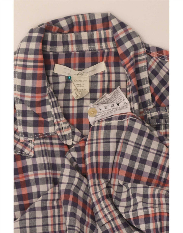 Levi's ženska košulja kratkih rukava UK 10 mali raznobojni karirani pamuk