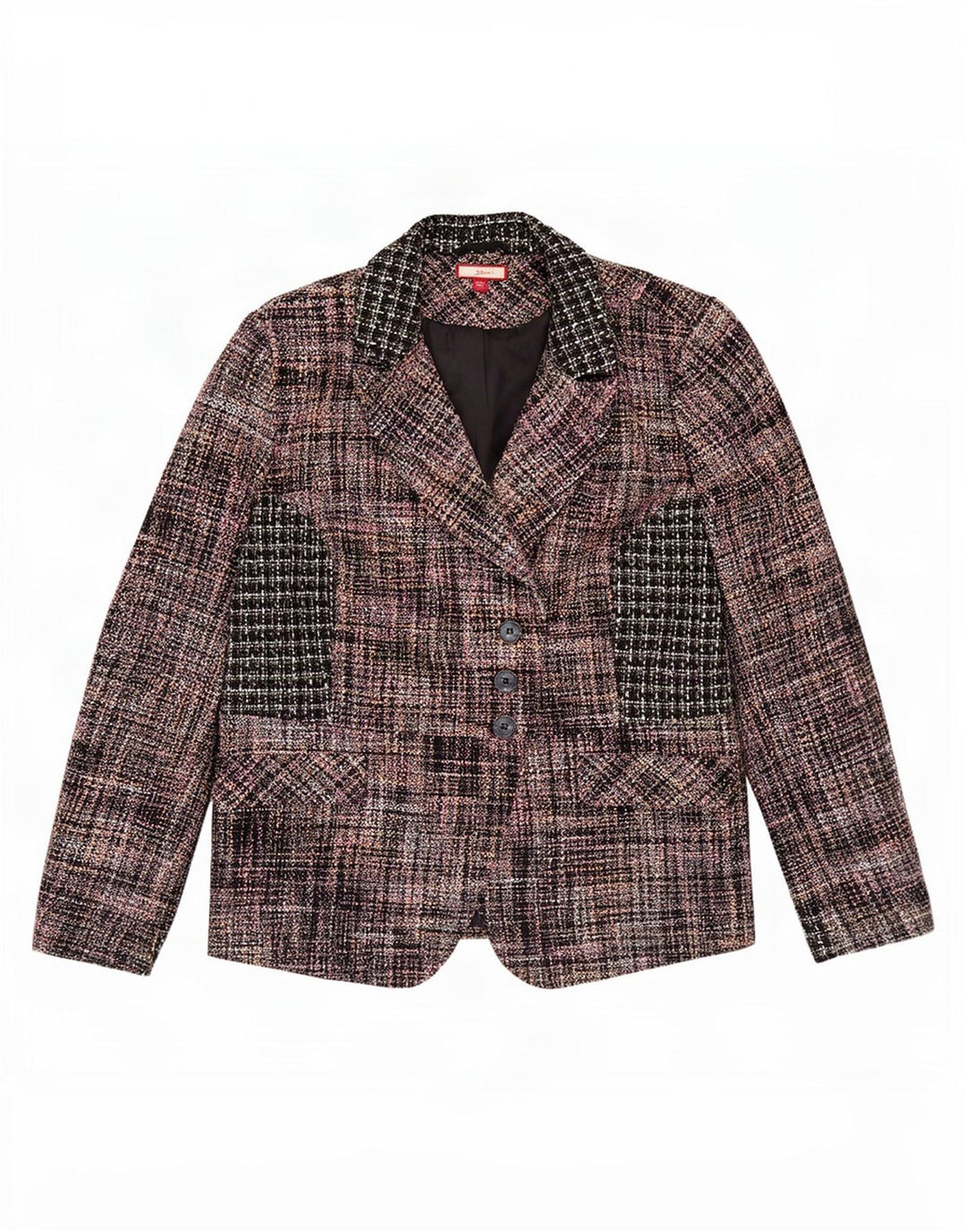 Ženska jakna s 3 gumba Joe Browns UK 20 2XL šareni karirani