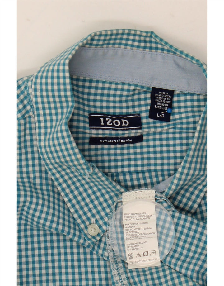 Izod muška košulja Large Blue Gingham pamuk