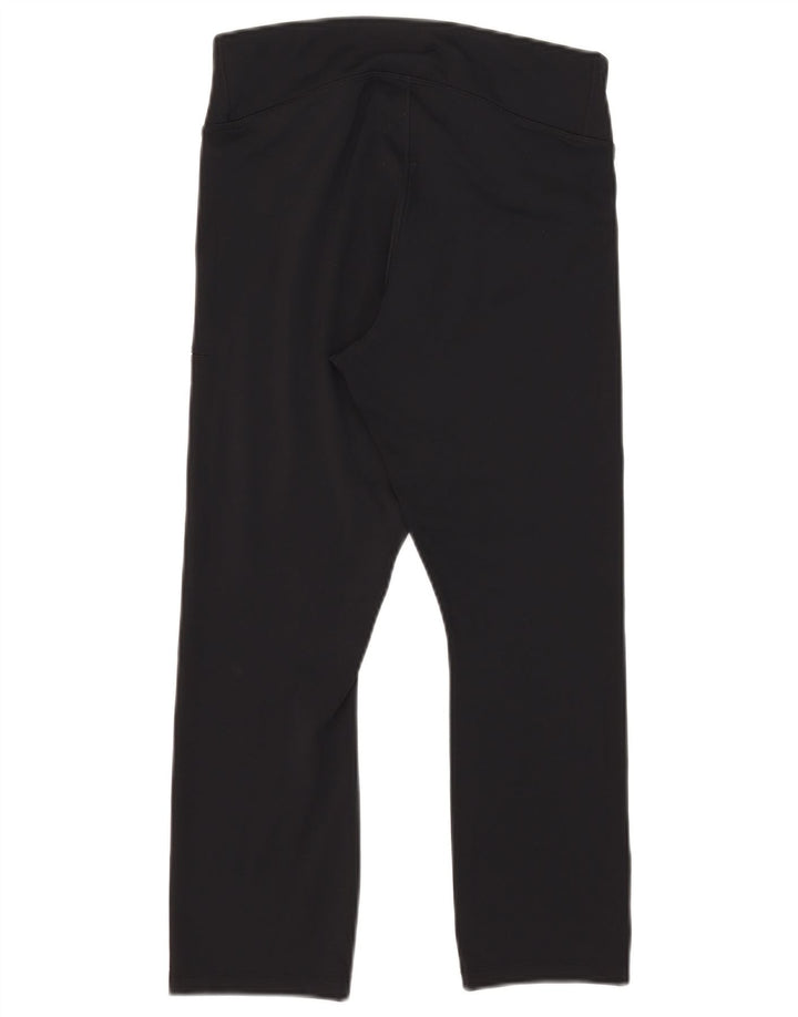 Nike Ženske Dri Fit Capri Leggings UK 16 Veliki crni poliester