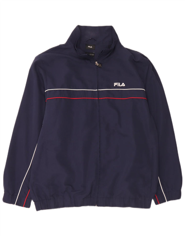 Fila muška bomber jakna UK 38 Srednje tamnoplavi prugasti poliester