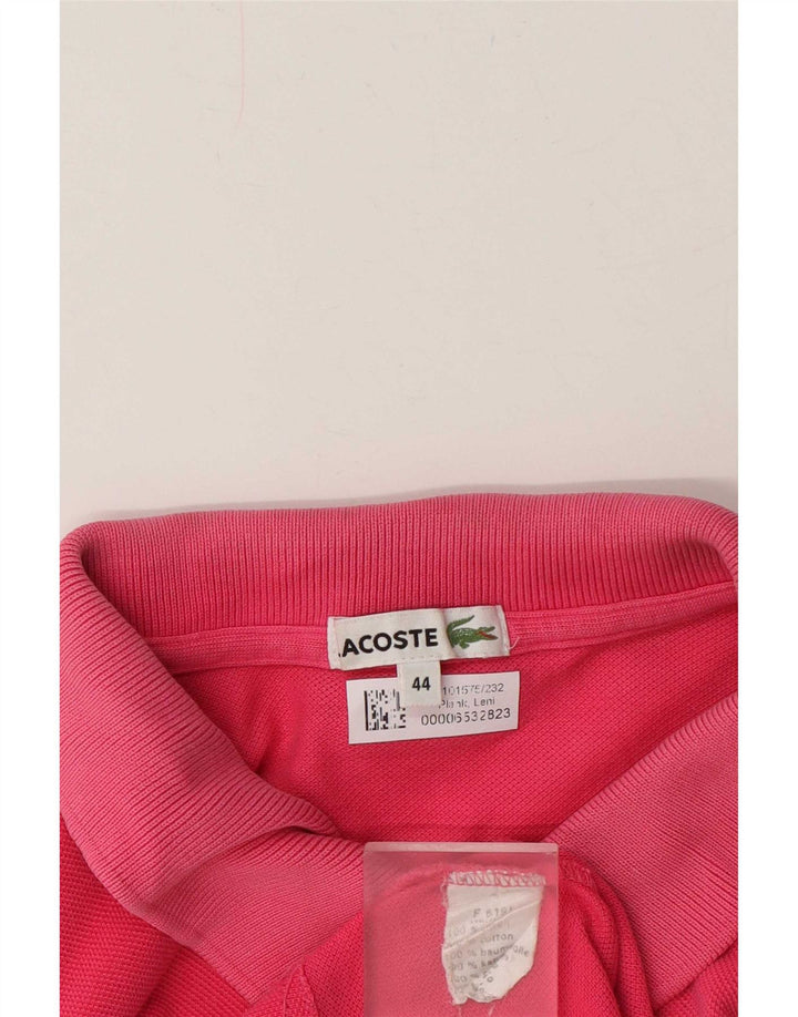 Lacoste ženska polo majica veličine 44 srednje ružičasti pamuk