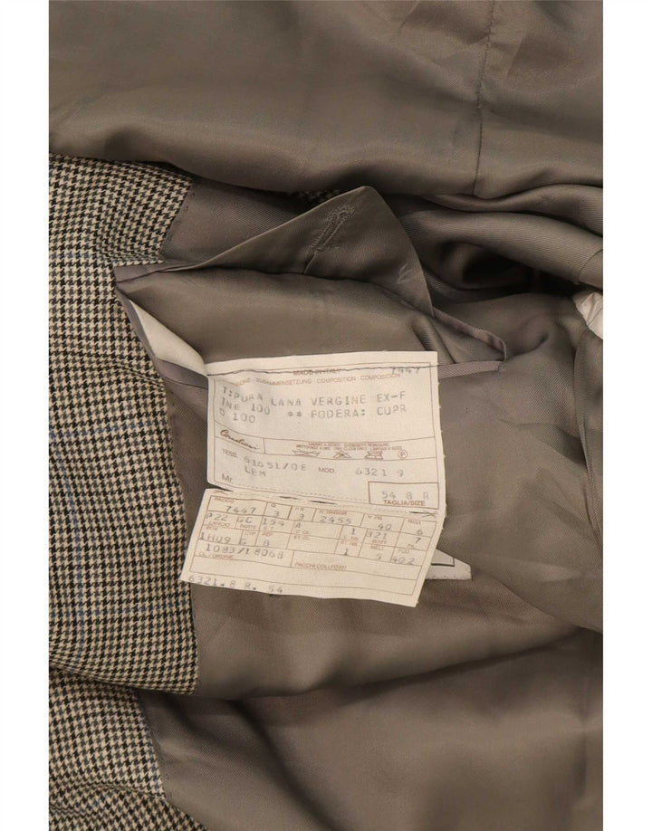 Corneliani muška jakna sa 2 gumba IT 54 2XL siva houndstooth
