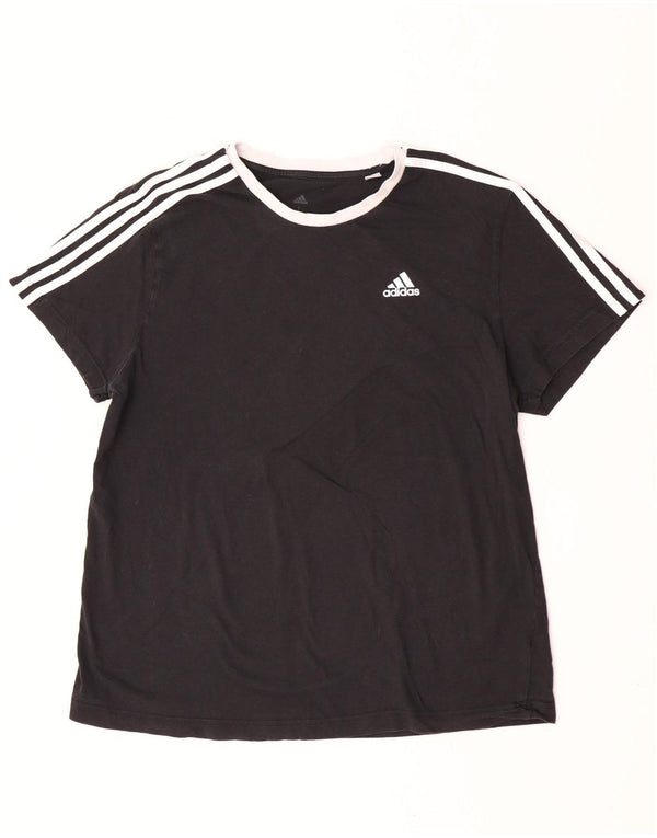 Adidas ženska majica kratkih rukava UK 16/18 veliki crni pamuk