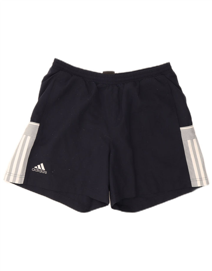 Adidas muške sportske kratke hlače srednje tamnoplave poliesterske boje