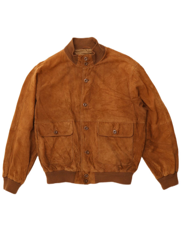 VINTAGE muška bomber jakna od brušene kože IT 50 velika bež koža