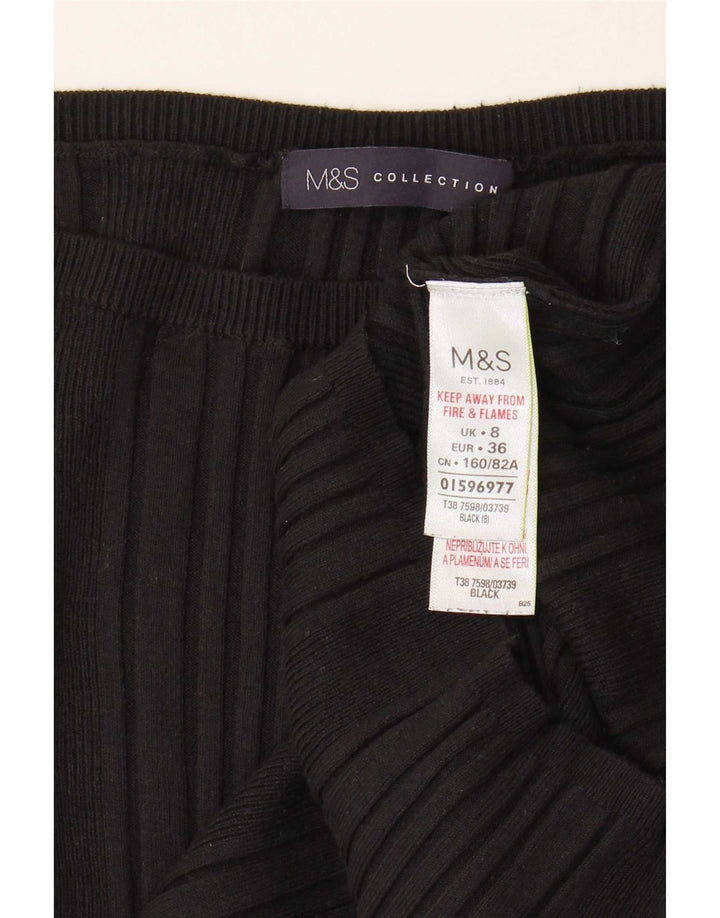 Marks & Spencer ženska majica s otvorenim ramenima UK 8 Mala crna viskoza